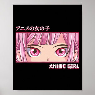 Anime Girl Eyes Japanese Japan Art Aesthetic Anime Poster