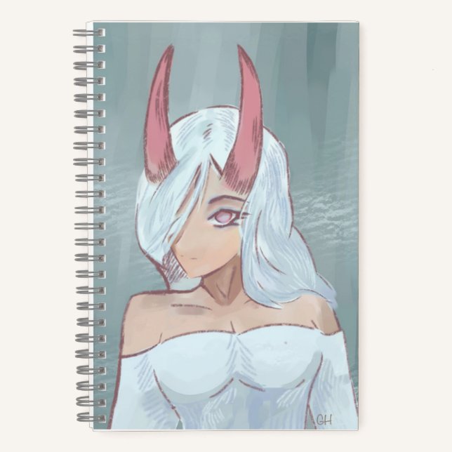 Anime, girl, fantasy notebook (Front)