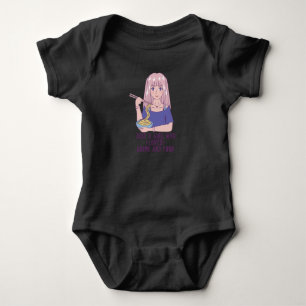 Anime Girl for Anime & Food Lover Baby Bodysuit