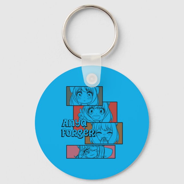 Anime Girl - Forger Artwork Keychain (Front)