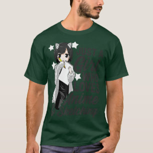 Anime Girl Just A Girl Who Loves Anime and Sketchi T-Shirt
