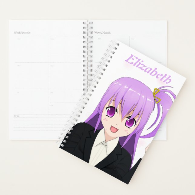 Anime Girl kawaii mignon nom rose 2022 (Devant avec enveloppe)