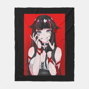 Anime Girl Kawaii Waifu Aesthetic Japanese Manga O Fleece Blanket