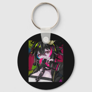 Anime Girl Kawaii Waifu Aesthetic Japanese Otaku  Keychain