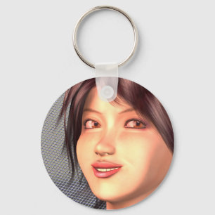 anime girl keychain