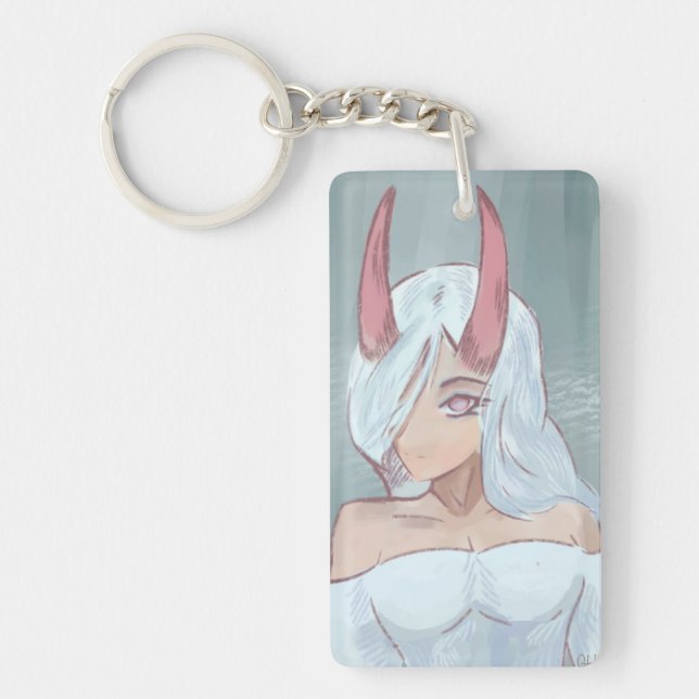 Anime, girl, keychain (Front)