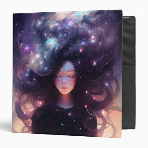 Anime Girl Made Of Stars Binder