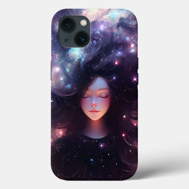 Anime Girl Made Of Stars Case-Mate iPhone Case (Back)