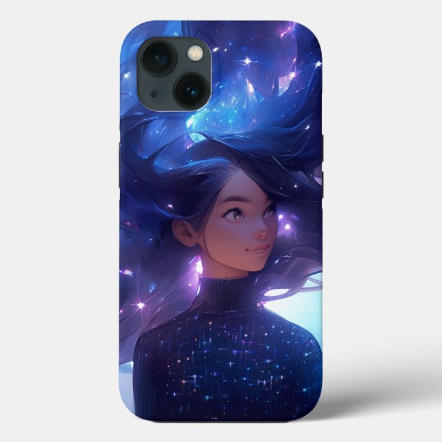 Anime Girl Made Of Stars Case-Mate iPhone Case (Back)