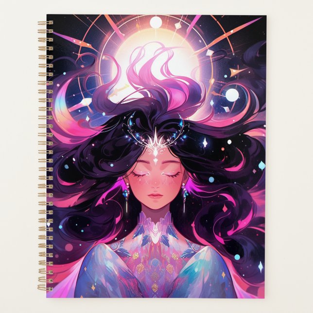 Anime Girl Magical Princess Planner (Front)