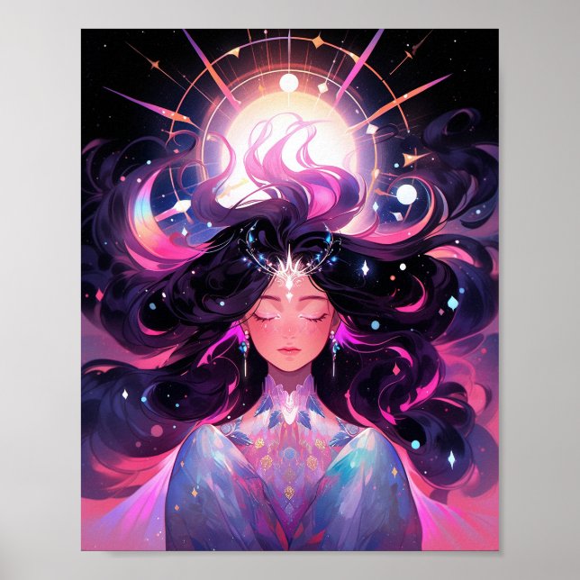 Anime Girl Magical Princess Poster (Front)