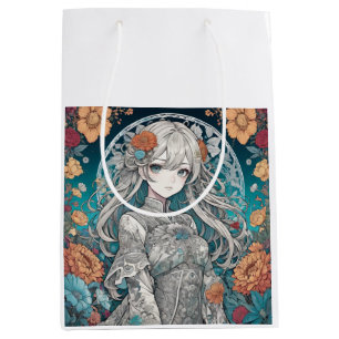 Anime girl medium gift bag