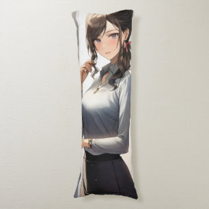 Anime Girl Office Worker Body Pillow
