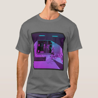 Anime girl retrowave synthwave outrun aesthetics g T-Shirt