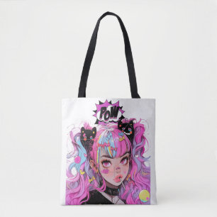 Anime Girl Sac fourre-tout esthétique