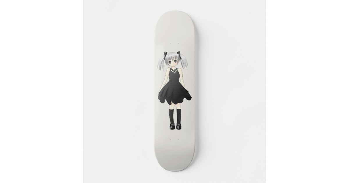 Anime girl skateboard | Zazzle