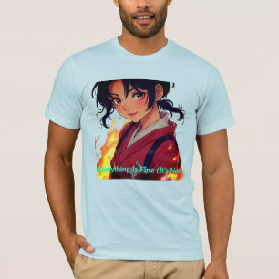 Anime Girl – Soft Aesthetic Character Concept T-Shirt