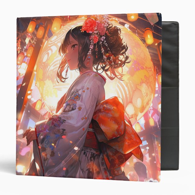 Anime Girl Stars Binder (Front/Inside)