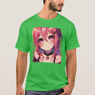 Anime Girl Sweet Look gift T-Shirt