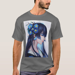 Anime Girl Waifu Japanese Aesthetic Otaku  T-Shirt