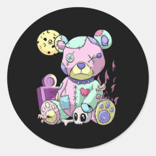 Anime Girl Waifu Who Loves Anime Ramen And Sketchi Classic Round Sticker