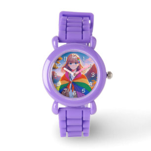 Anime Girl with LGBTQIA+ Cape   Watch