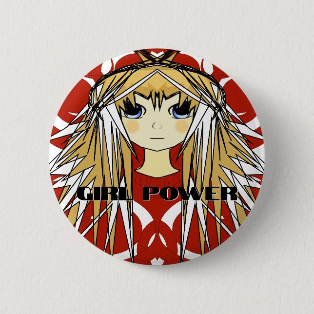 Anime Girls 2 Inch Round Button (Front)