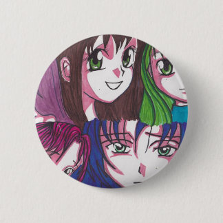 anime girls 2 inch round button