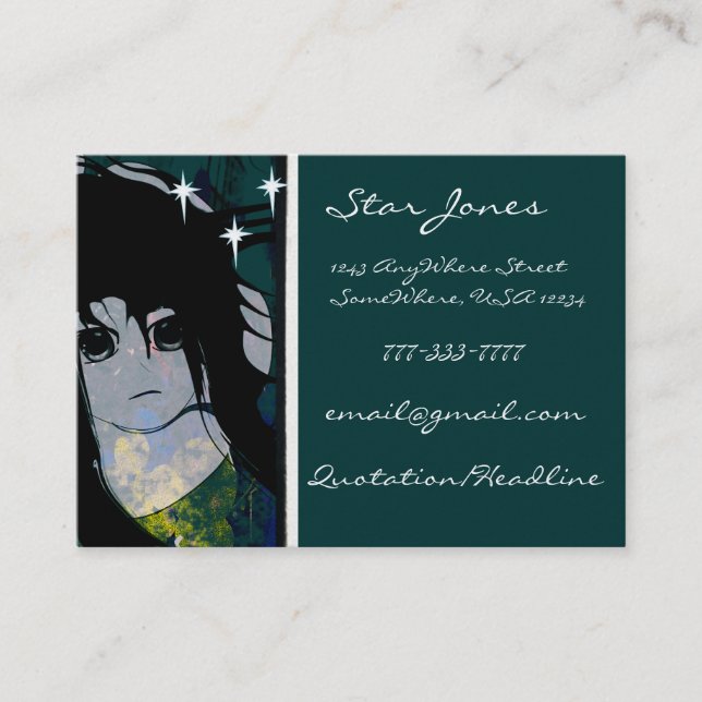 Anime Girls Business Card (Front)