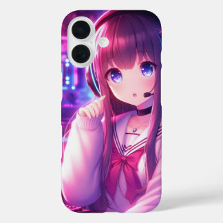 anime girls iPhone 16 case