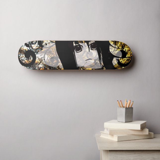 Anime Girls Skateboard (Wall Art (Horz))