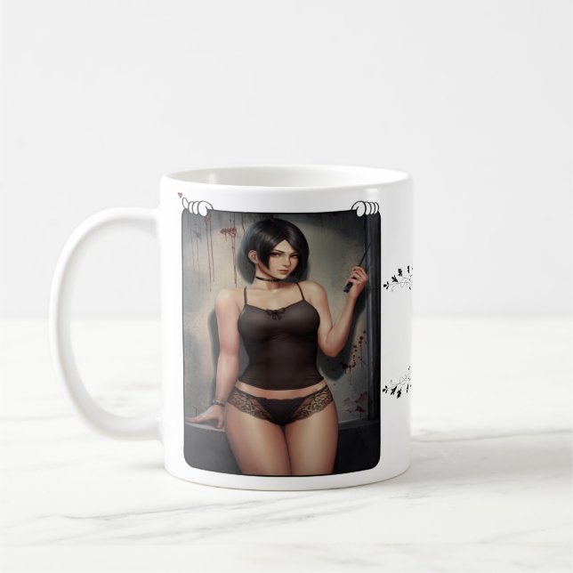 Anime goddess! cute, anime,game coffee mug (Left)