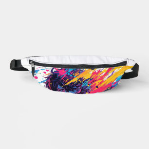 Anime Graffiti Chaos — Colour Splash  Fanny Pack