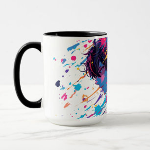Anime Graffiti Chaos — Colour Splash Mug Bold Ar