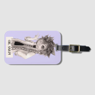 Anime Guy O SNAP, Original Drawing Luggage Tag