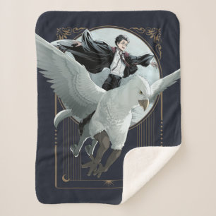 Anime HARRY POTTER™ Flight with Buckbeak Sherpa Blanket