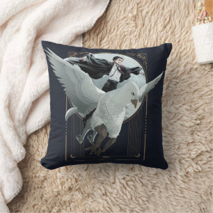 Anime HARRY POTTER™ Flight with Buckbeak Throw Pillow