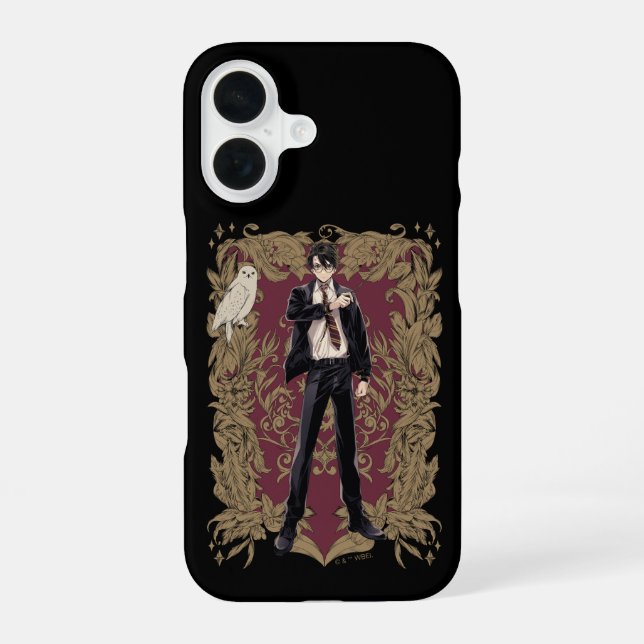 Anime HARRY POTTER™ Ornate Frame iPhone 16 Case (Back)