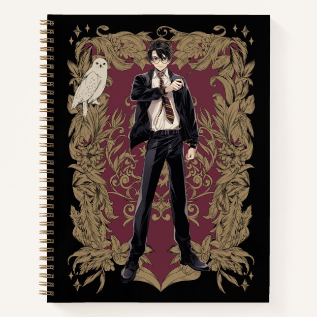 Anime HARRY POTTER™ Ornate Frame Notebook (Front)