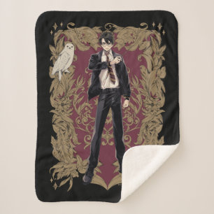 Anime HARRY POTTER™ Ornate Frame Sherpa Blanket