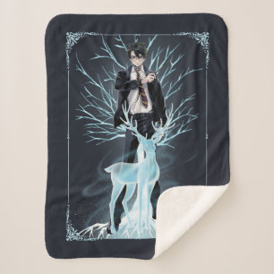 Anime HARRY POTTER™ Stag Patronus Sherpa Blanket