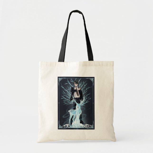Anime HARRY POTTER™ Stag Patronus Tote Bag (Front)