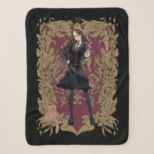 Anime Hermione Granger Ornate Frame Sherpa Blanket