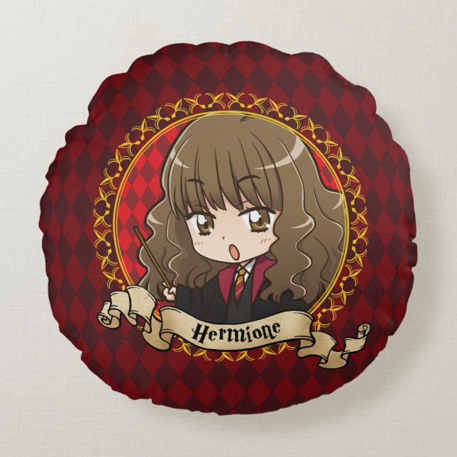Anime Hermione Granger Round Pillow (Front)