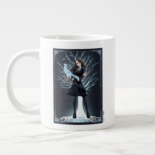Anime Hermione Granger's Otter Patronus Large Coffee Mug (Left)