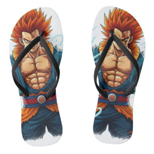 anime hero otaku weeb decal merch flip flops