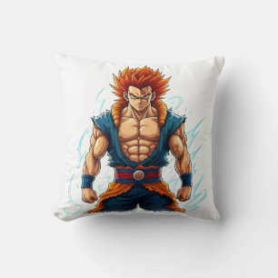 anime hero otaku weeb decal merch throw pillow