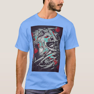 Anime Horror Aesthetic Scary Creepy Girl Japanese  T-Shirt