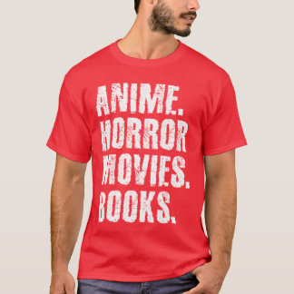 Anime Horror Movies Bookseens Men Women family T-Shirt