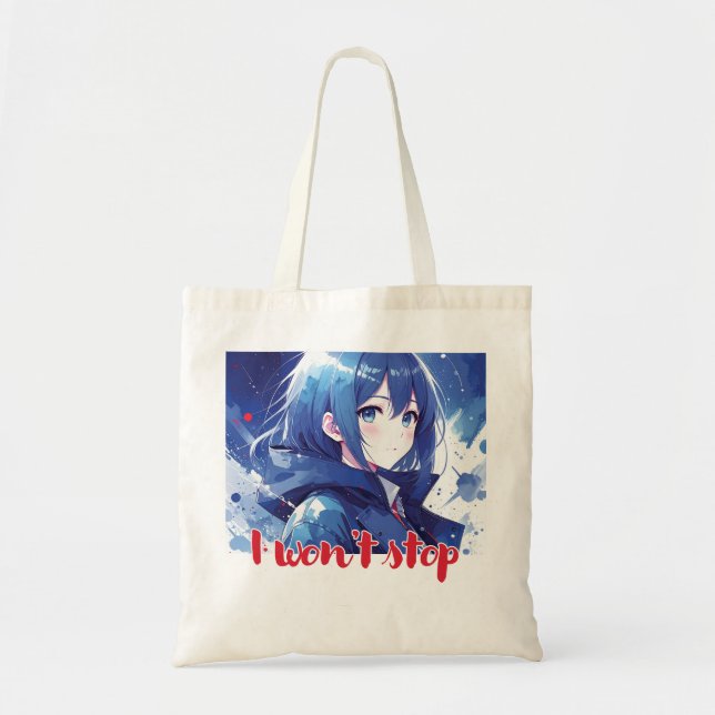 Anime- inspired design bag with Expressive Note (Front)